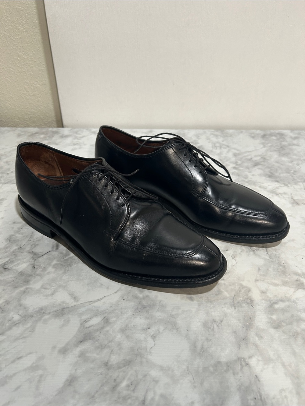 ALLEN EDMONDS Delray Black Leather Men’s Dress Shoes Lace up  Sz 7